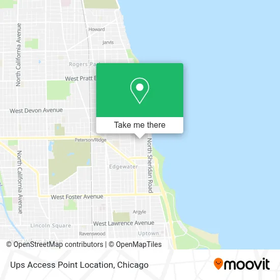 Mapa de Ups Access Point Location