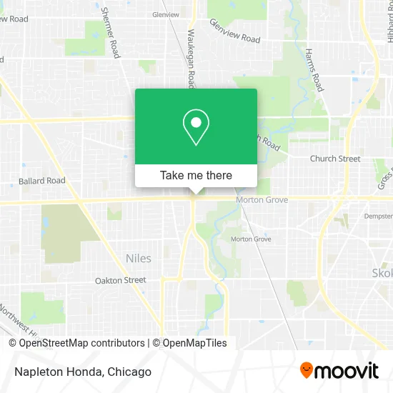 Napleton Honda map