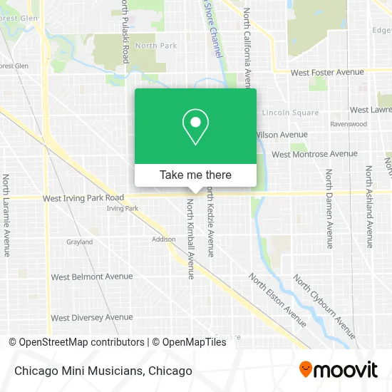 Chicago Mini Musicians map