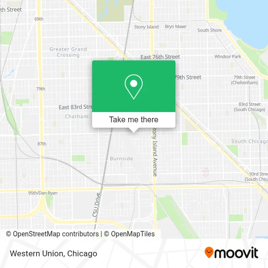 Western Union map