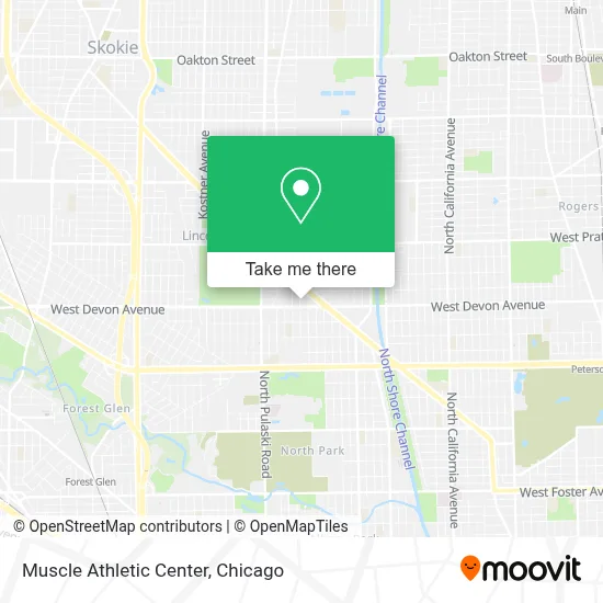 Muscle Athletic Center map