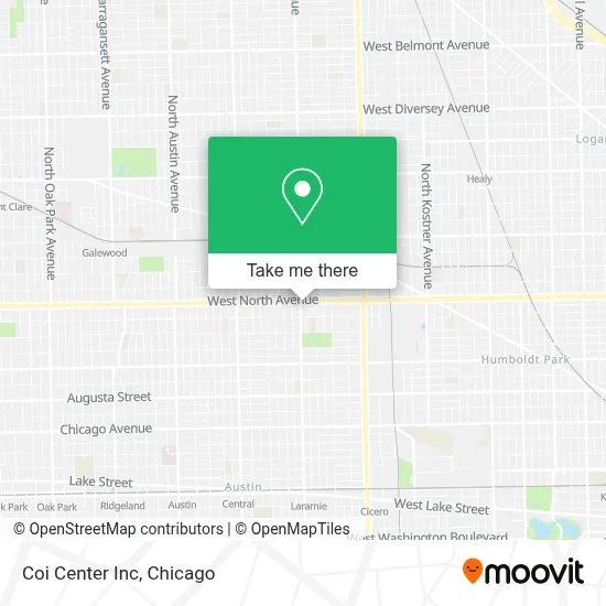 Coi Center Inc map