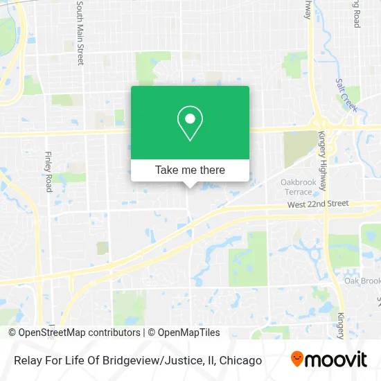 Relay For Life Of Bridgeview / Justice, Il map