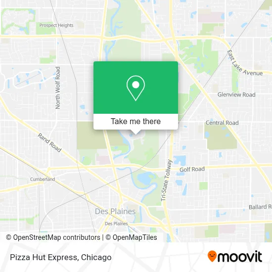 Pizza Hut Express map