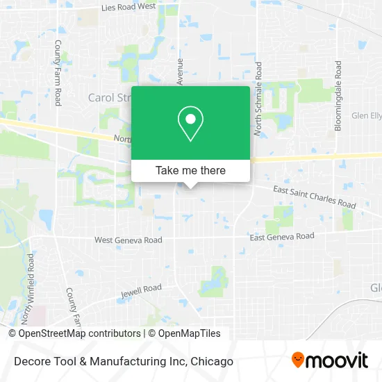 Decore Tool & Manufacturing Inc map
