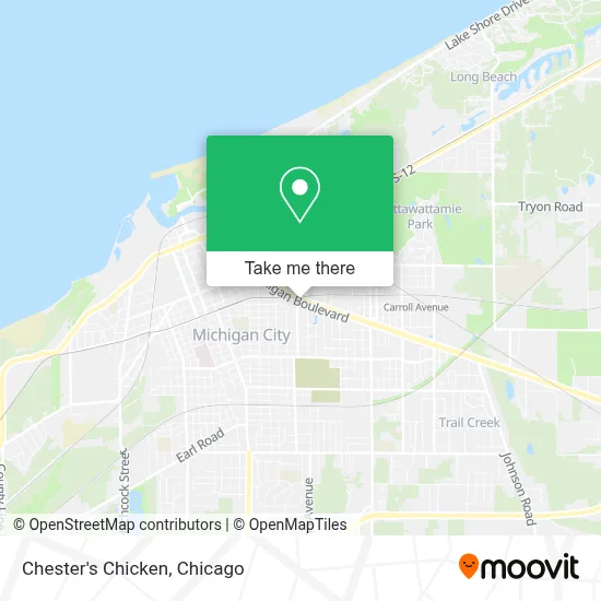Chester's Chicken map