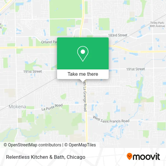 Relentless Kitchen & Bath map