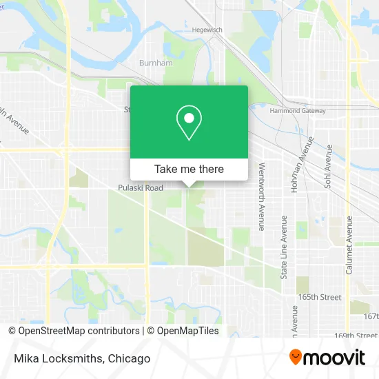 Mika Locksmiths map