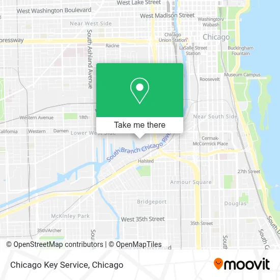 Chicago Key Service map