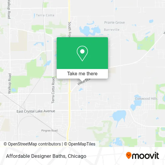 Affordable Designer Baths map