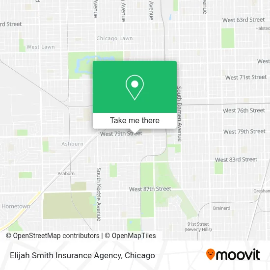 Elijah Smith Insurance Agency map