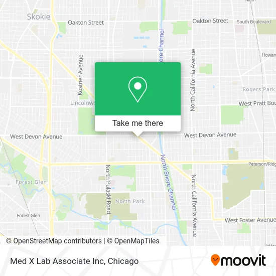Med X Lab Associate Inc map