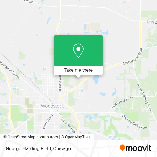 George Harding Field map