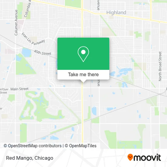 Red Mango map