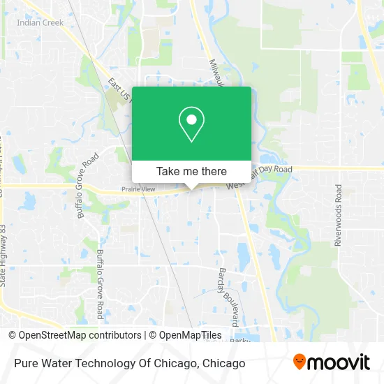 Pure Water Technology Of Chicago map