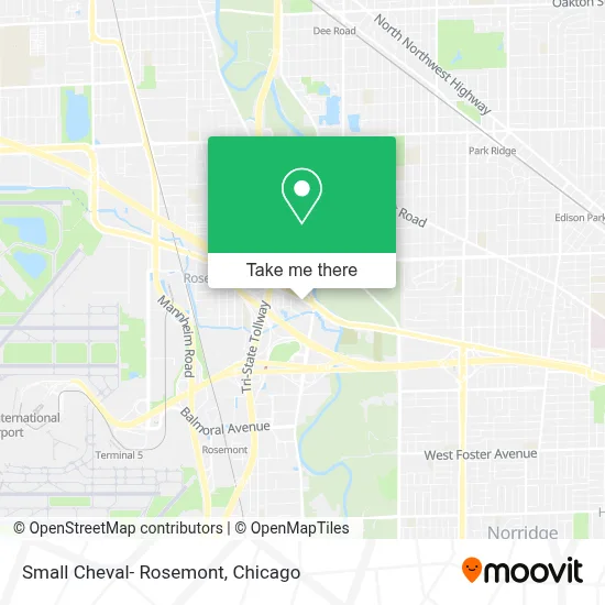 Small Cheval- Rosemont map