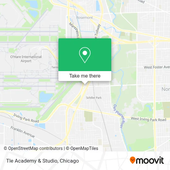 Tle Academy & Studio map