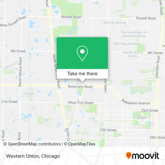 Western Union map