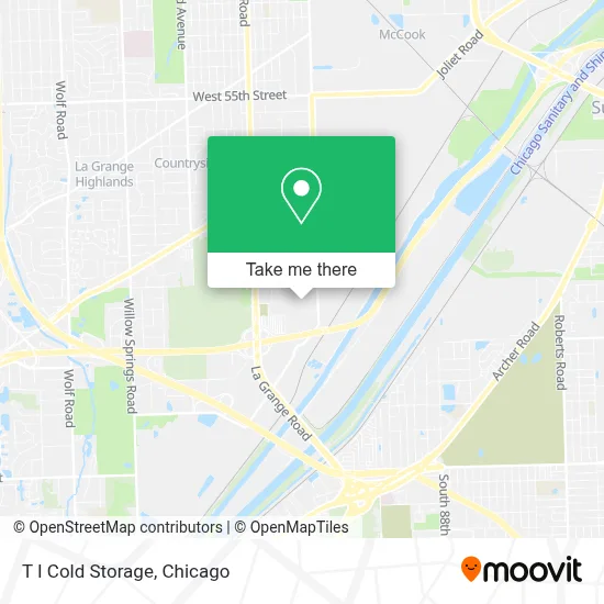 T I Cold Storage map