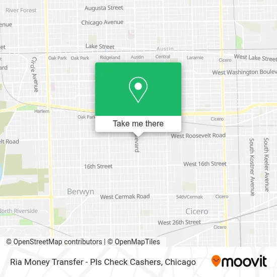 Ria Money Transfer - Pls Check Cashers map