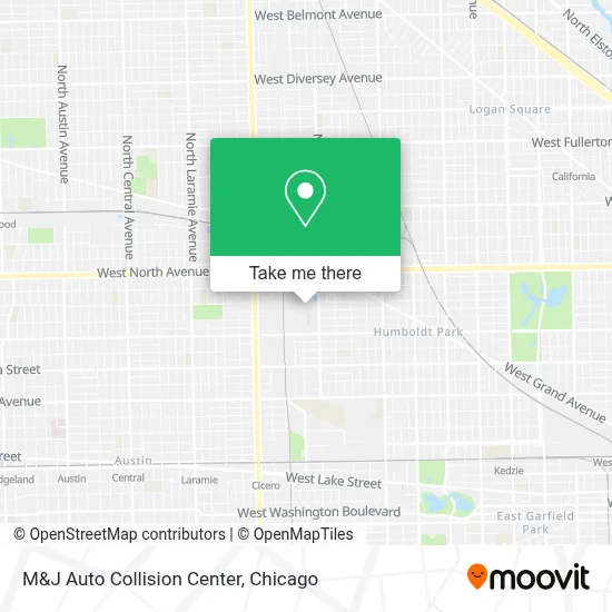 M&J Auto Collision Center map