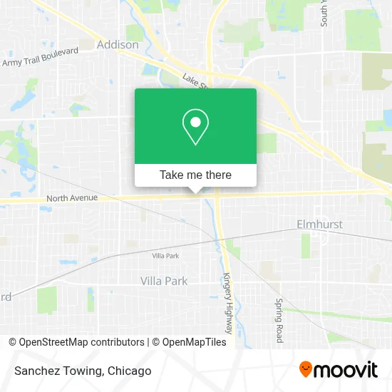Sanchez Towing map