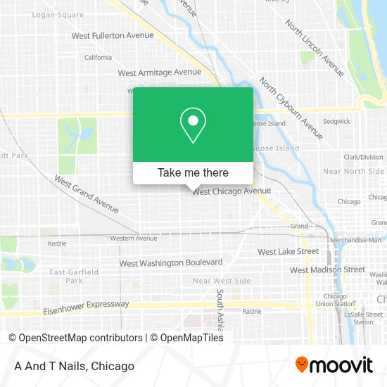 A And T Nails map