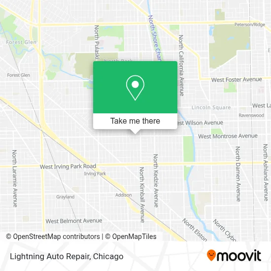 Lightning Auto Repair map