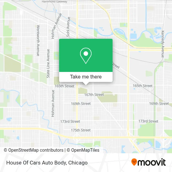 House Of Cars Auto Body map