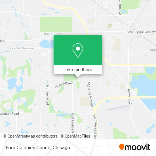 Four Colonies Condo map
