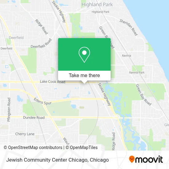 Jewish Community Center Chicago map