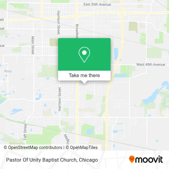 Pastor Of Unity Baptist Church map