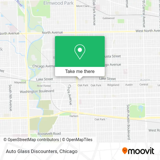 Auto Glass Discounters map