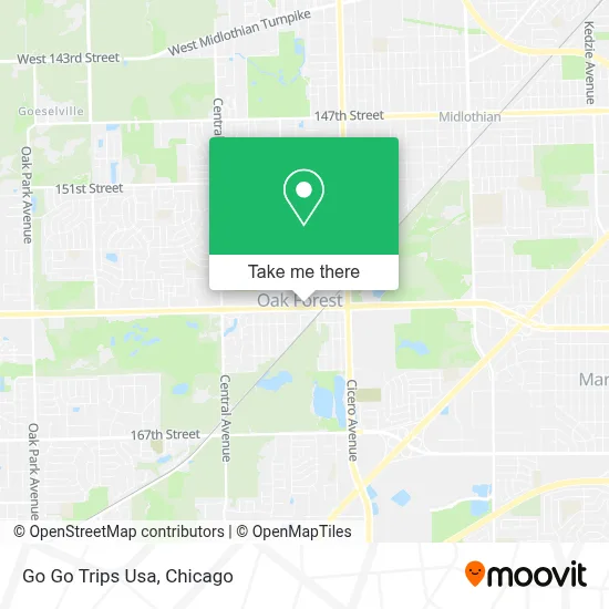 Go Go Trips Usa map