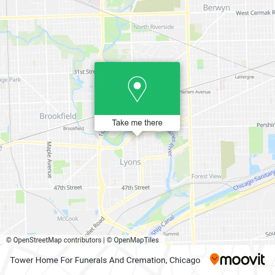 Tower Home For Funerals And Cremation map