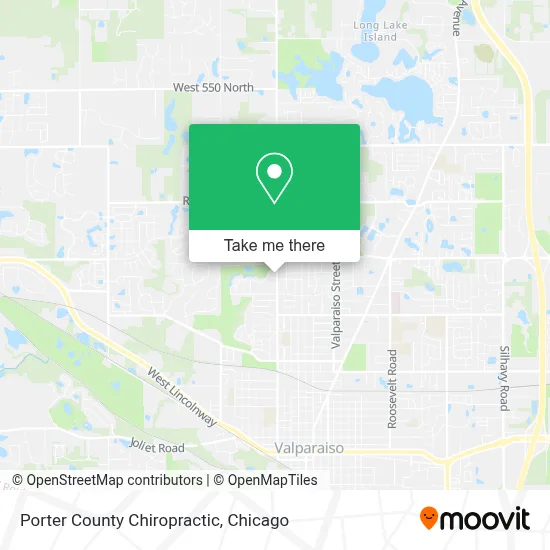 Porter County Chiropractic map