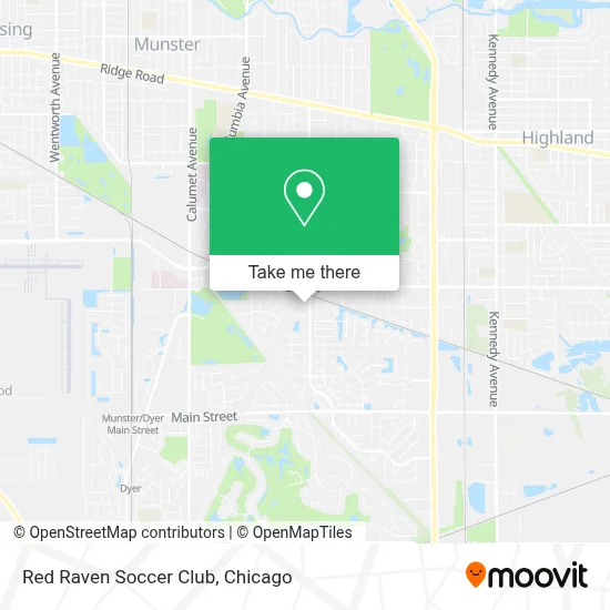 Red Raven Soccer Club map