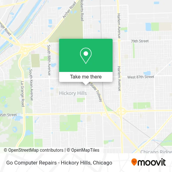 Go Computer Repairs - Hickory Hills map