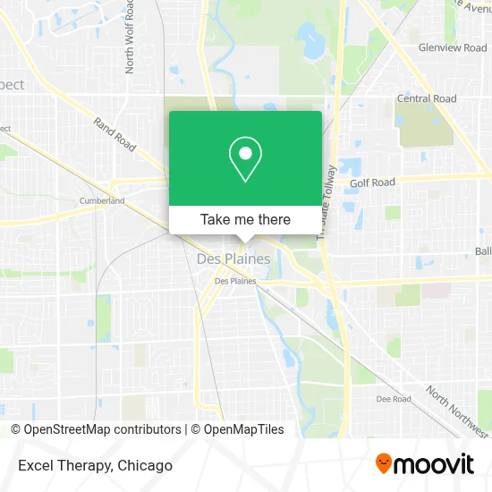 Excel Therapy map
