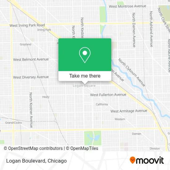 Logan Boulevard map