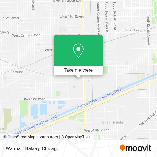 Walmart Bakery map