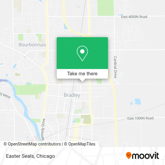 Easter Seals map