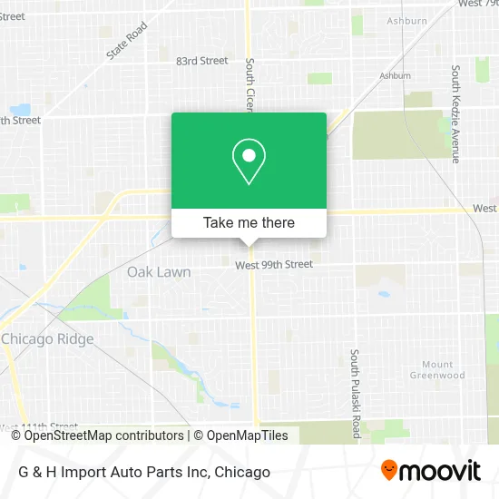 G & H Import Auto Parts Inc map