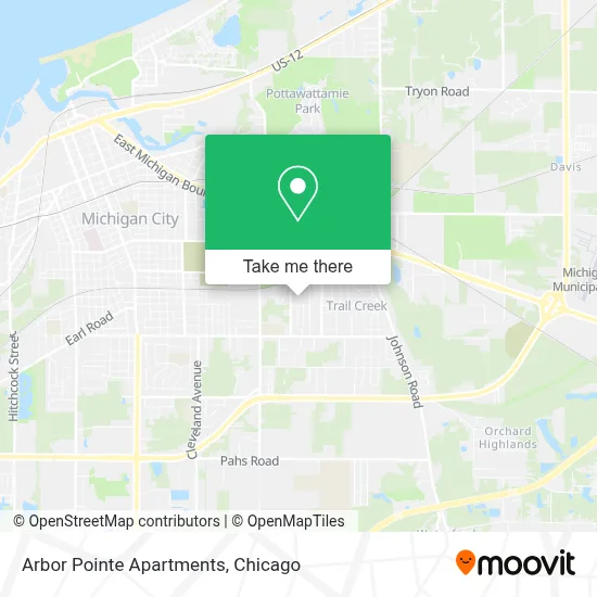 Arbor Pointe Apartments map