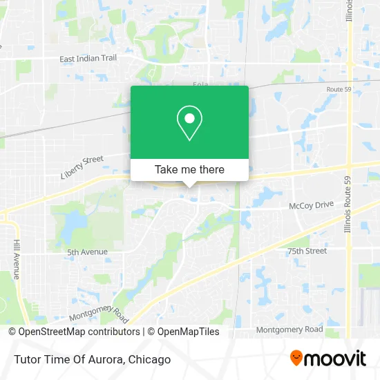 Tutor Time Of Aurora map