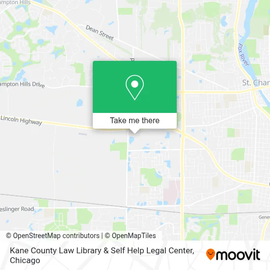 Kane County Law Library & Self Help Legal Center map