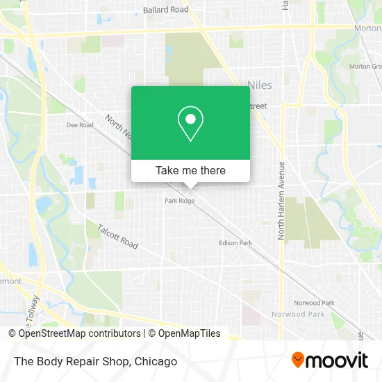 The Body Repair Shop map