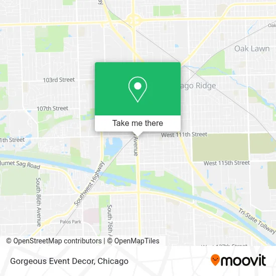 Gorgeous Event Decor map