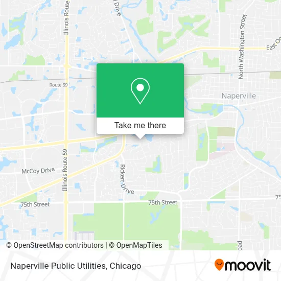 Naperville Public Utilities map