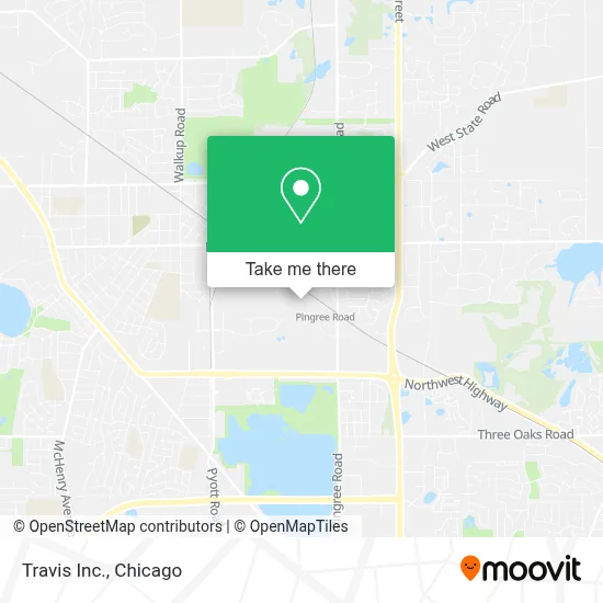 Travis Inc. map